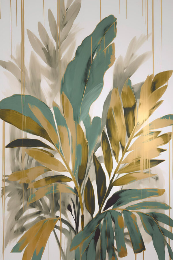 Painting of leaves and branches