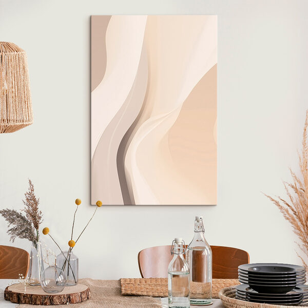 White and tan wavy lines