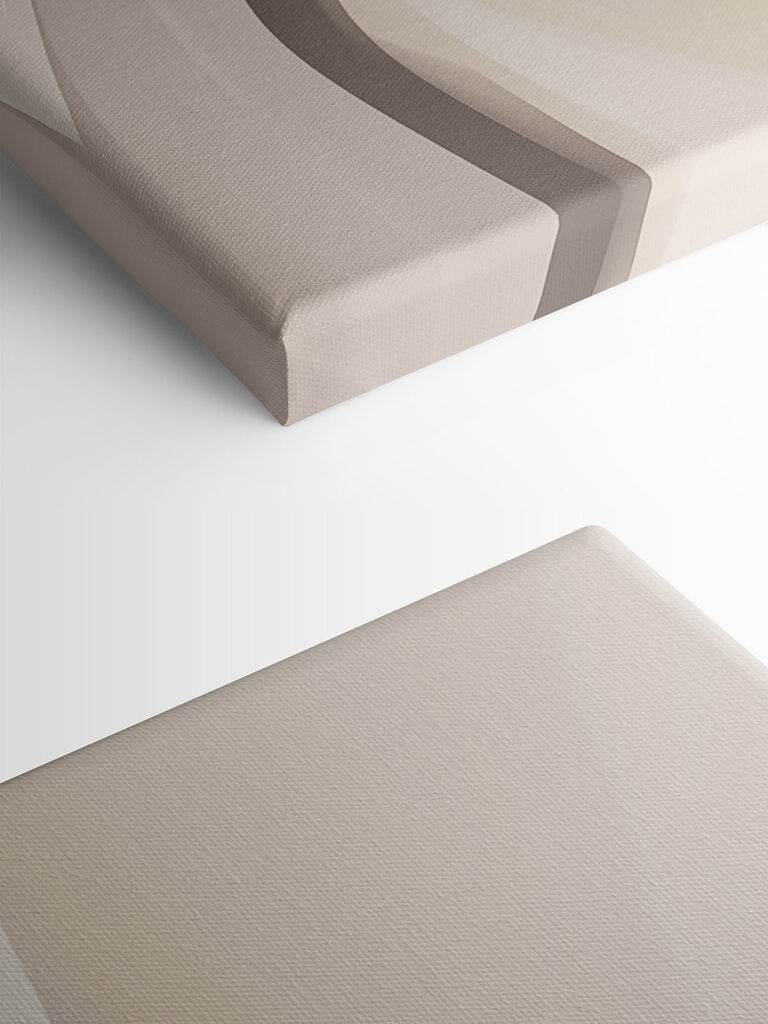 White and tan wavy lines