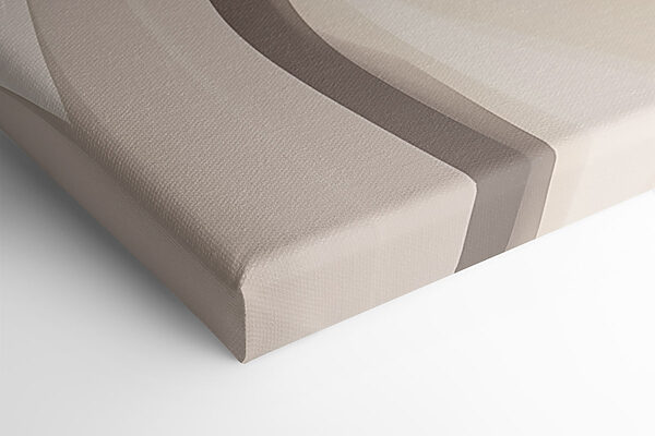 White and tan wavy lines