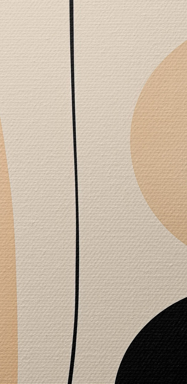 Playful shapes in warm tones