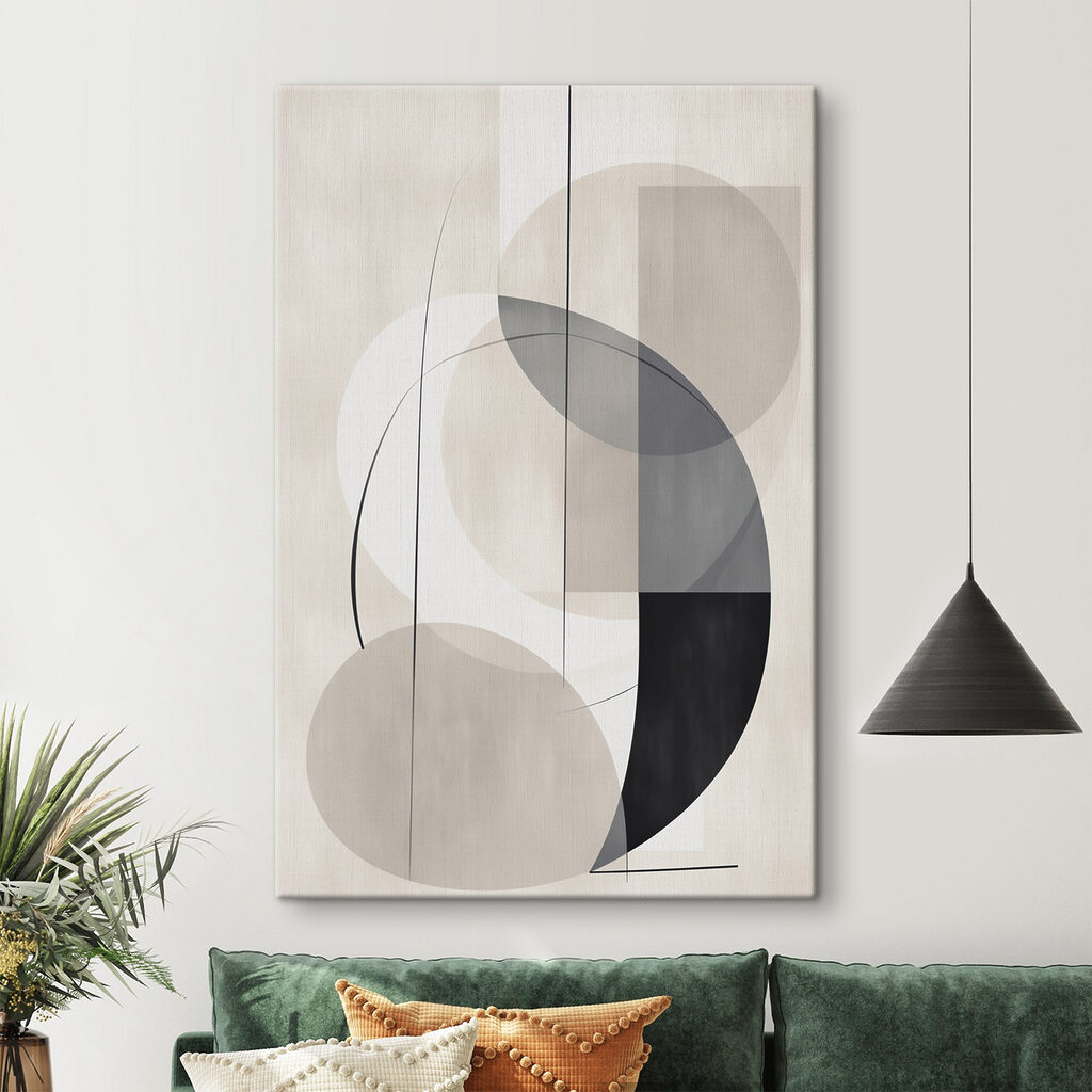 Black and white art piece