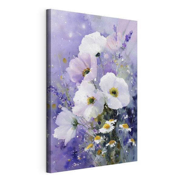 Cuadros Cuadro de flores sobre un fondo morado (SKU: s45719) Cuadros Cuadros Cuadro de flores sobre un fondo morado (SKU: s45719)