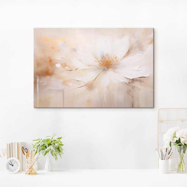 Painting of a white flower