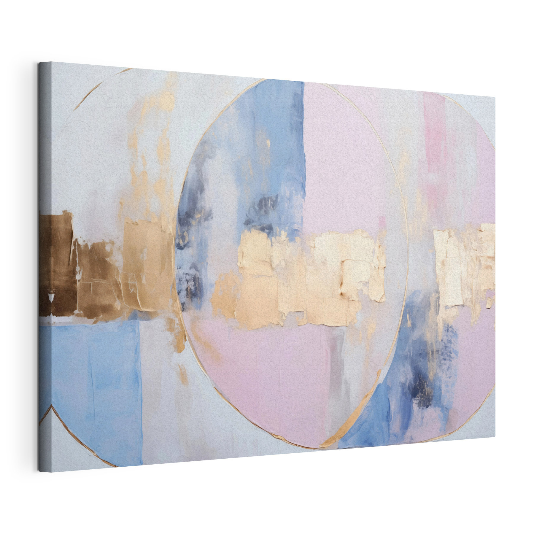 Soft hues and circular forms converge