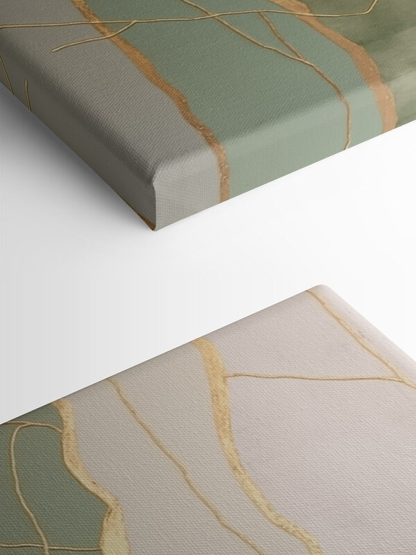 - Elegant lines and calming colors