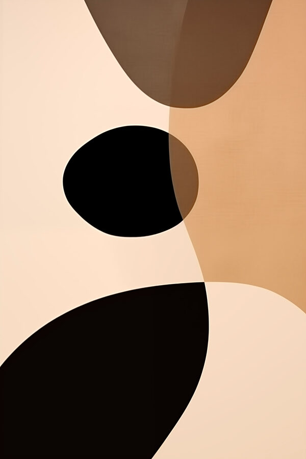 Black and tan circles