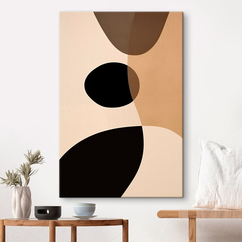 Black and tan circles