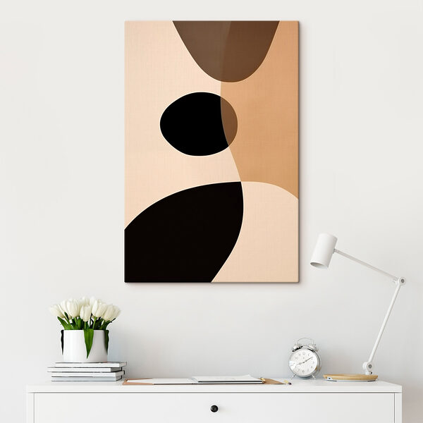 Black and tan circles