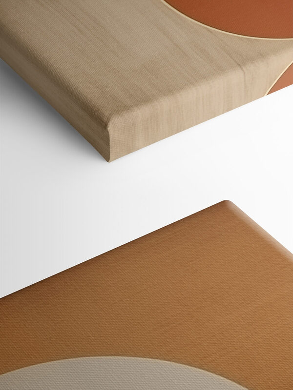Soft curves and warm tones unite