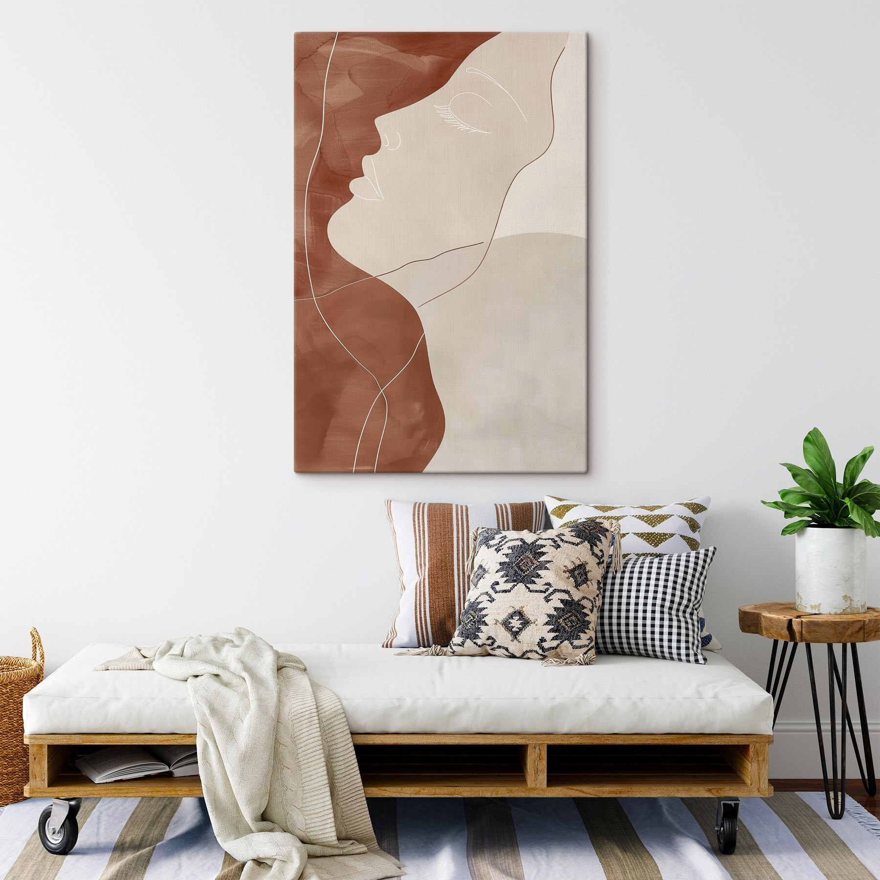Drawing of a woman's face