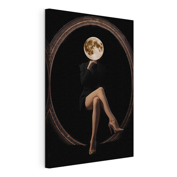Cuadros Mujer sentada en una silla con la luna reflejada en su rostro (SKU: s45891) Cuadros Cuadros Mujer sentada en una silla con la luna reflejada en su rostro (SKU: s45891)