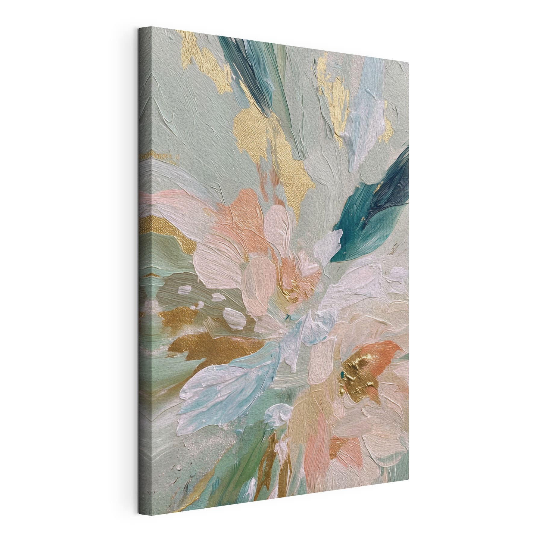 Delicate petals in soft pastel hues