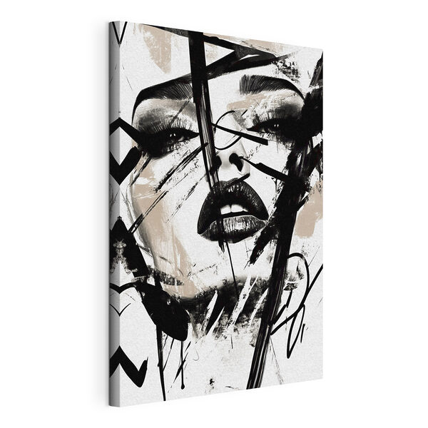 Cuadros Rostro de una mujer con pintura negra (SKU: s45777) Cuadros Cuadros Rostro de una mujer con pintura negra (SKU: s45777)