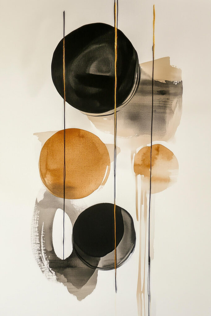 Painting of circles and dots