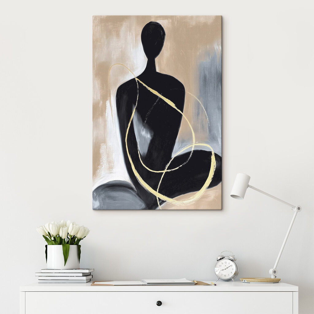Painting of a woman sitting