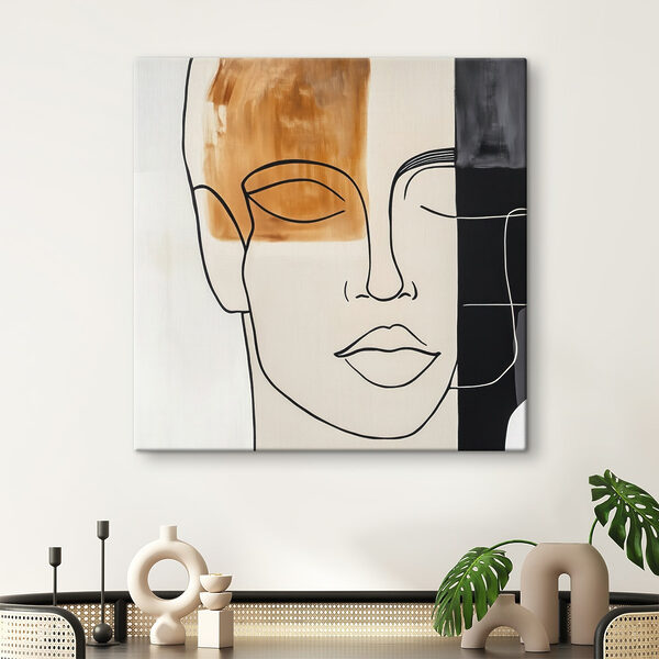 Painting of a man's face