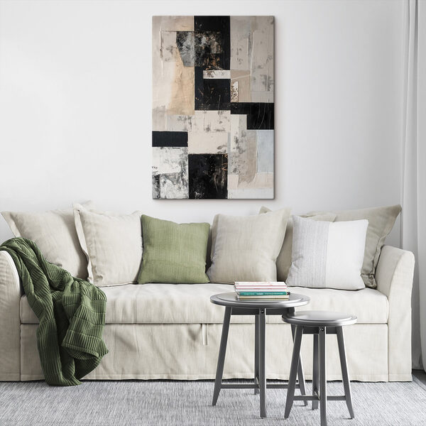 Black and white art piece