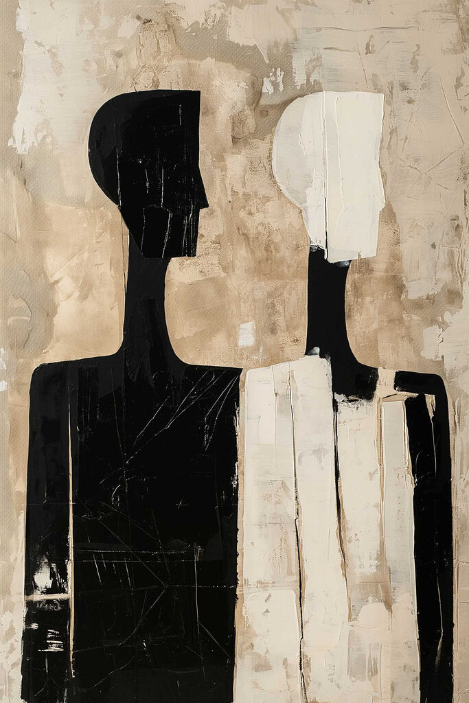 Painting of two people