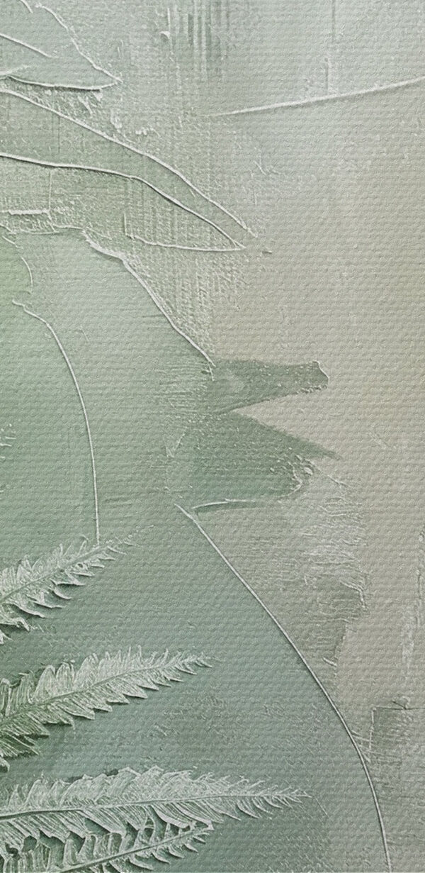 Fern leaf on a glass surface