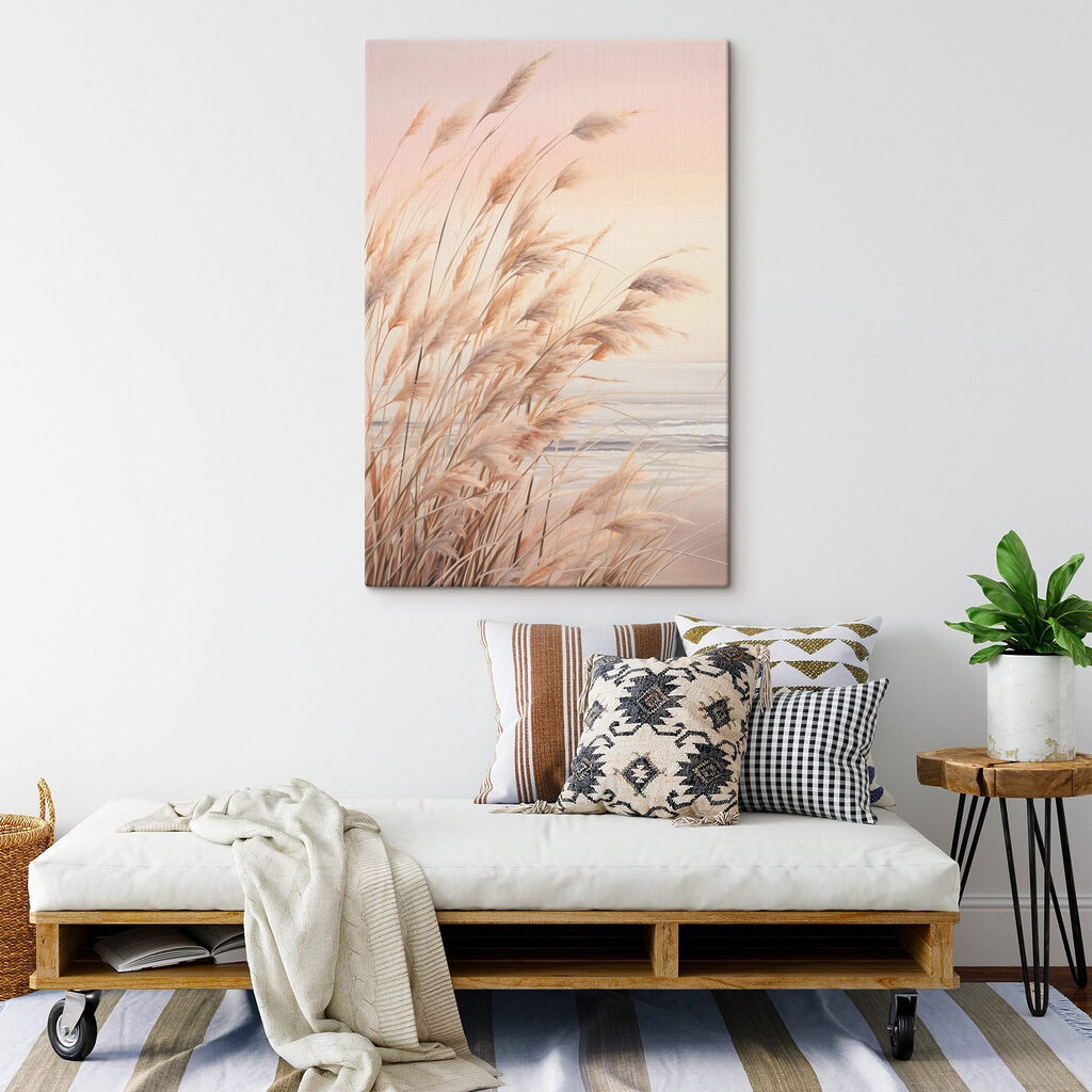 Soft grasses by tranquil waterside Soft grasses by tranquil waterside