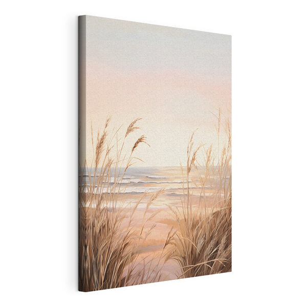 Cuadros Cuadros Playa con hierba alta y agua (SKU: s45935)