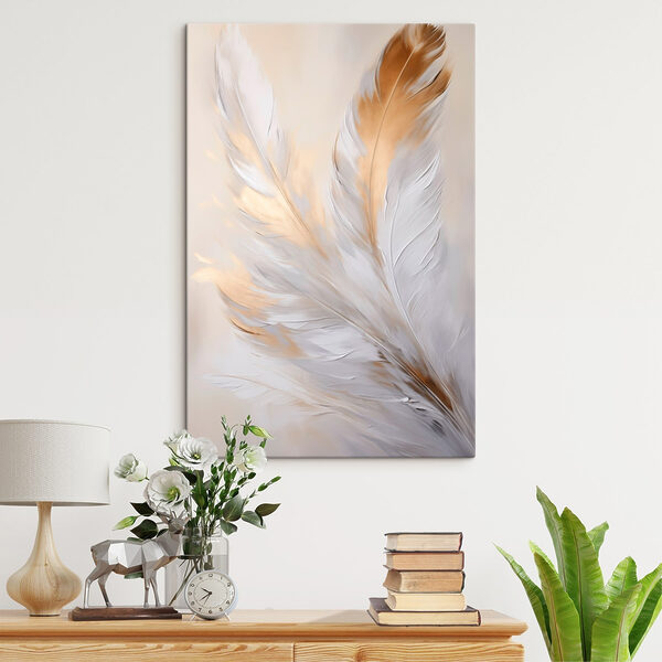Soft feathers against a muted background