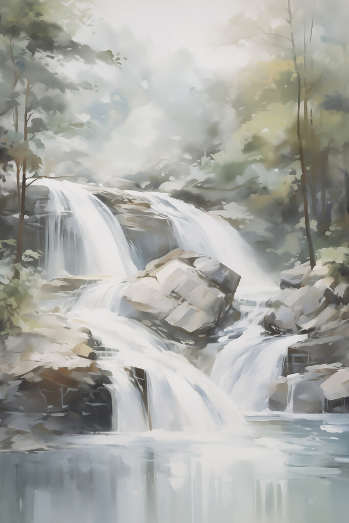 Waterfall in a forest