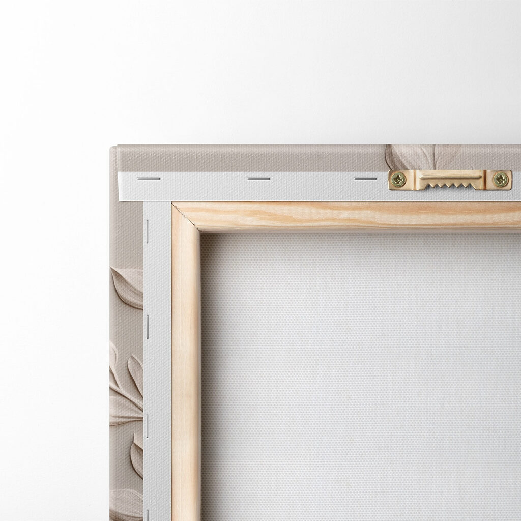 White plant with leaves on it