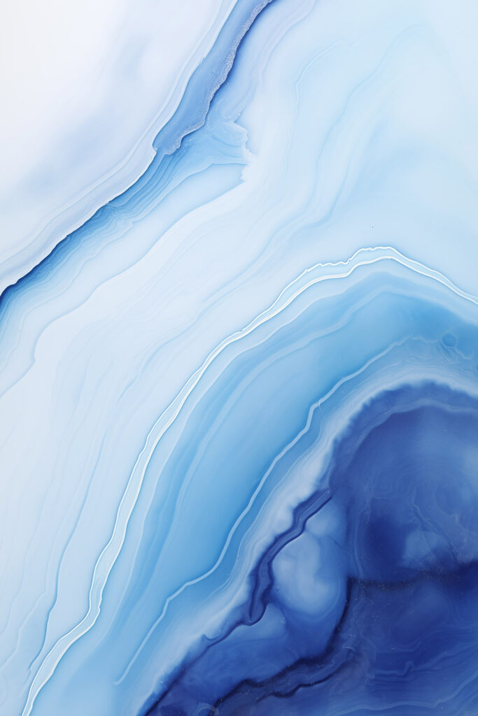 Fluid waves of calming blue tones Fluid waves of calming blue tones