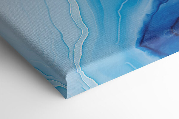 Fluid waves of calming blue tones Fluid waves of calming blue tones