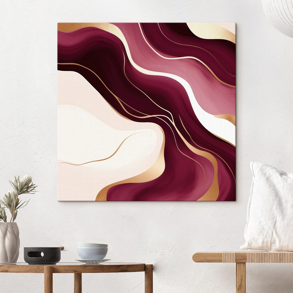 Flowing curves in warm hues Flowing curves in warm hues
