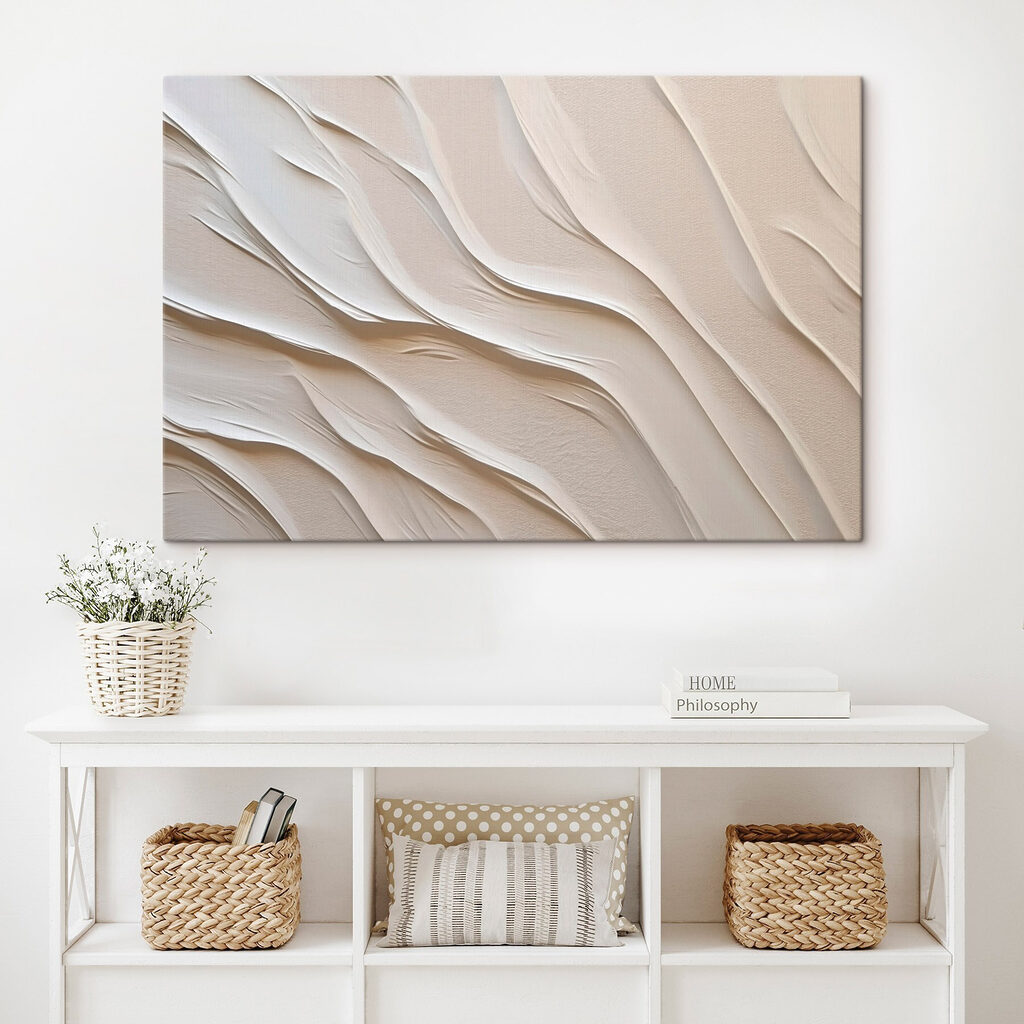 White sand with wavy lines