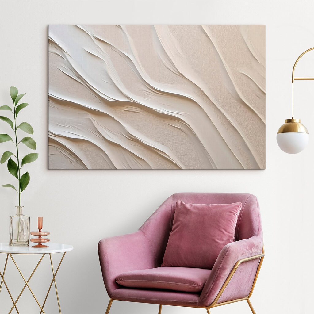 White sand with wavy lines