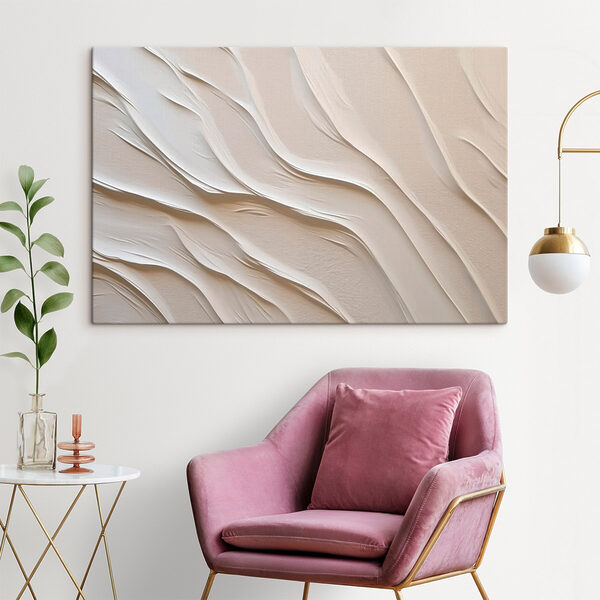 White sand with wavy lines