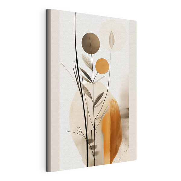 Cuadros Cuadros Planta con círculos y hojas (SKU: s46698)
