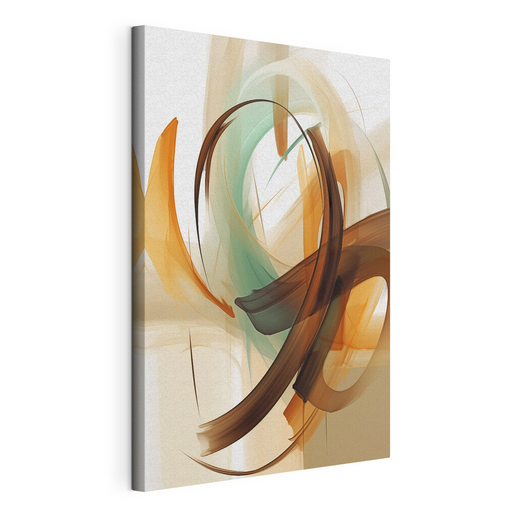 Dynamic swirls in earthy tones