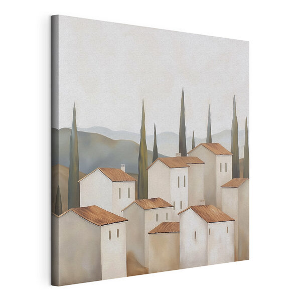 Cuadros Conjunto de edificios blancos con tejados marrones y árboles (SKU: s47069) Cuadros Cuadros Conjunto de edificios blancos con tejados marrones y árboles (SKU: s47069)