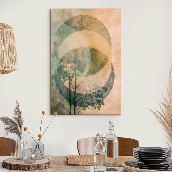 Cuadros Árbol con círculos y un círculo