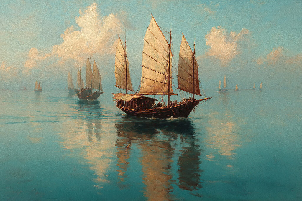 Group of sailboats on water