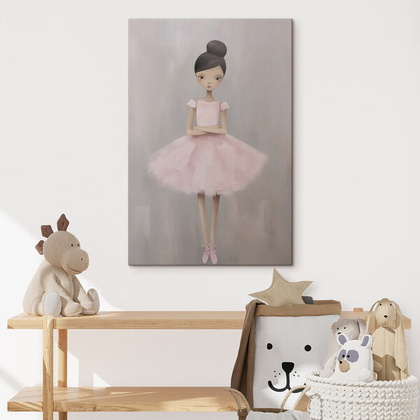 Girl in a pink dress