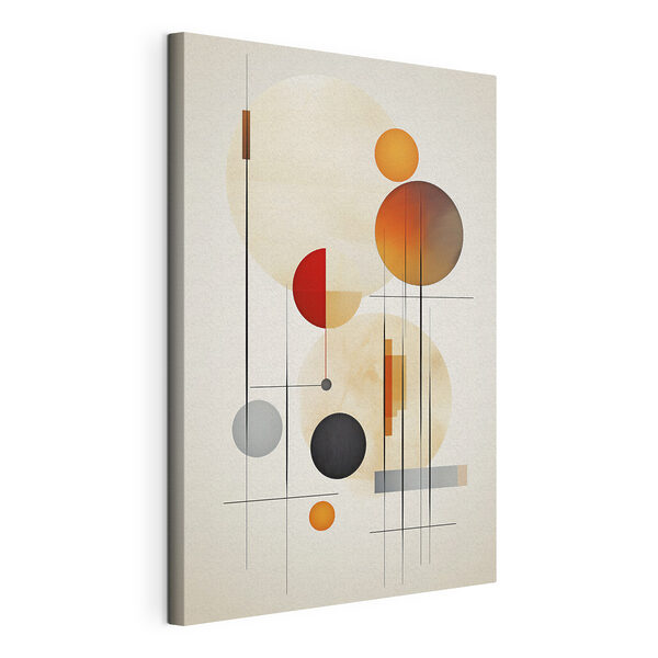 Cuadros Las formas abstractas y los colores cálidos se funden (SKU: s46976) Cuadros Cuadros Las formas abstractas y los colores cálidos se funden (SKU: s46976)