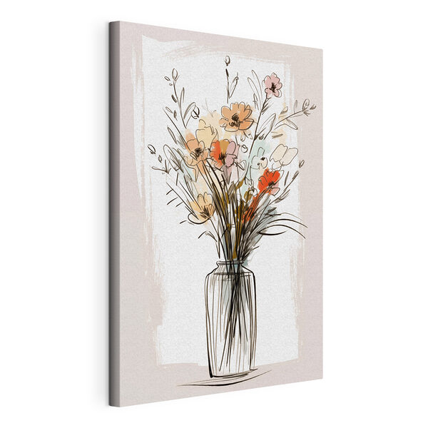 Cuadros Dibujo de flores en un jarrón (SKU: s47495) Cuadros Cuadros Dibujo de flores en un jarrón (SKU: s47495)