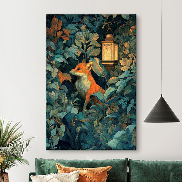 Cuadros El zorro en el bosque (SKU: s47107) Cuadros Cuadros El zorro en el bosque (SKU: s47107)