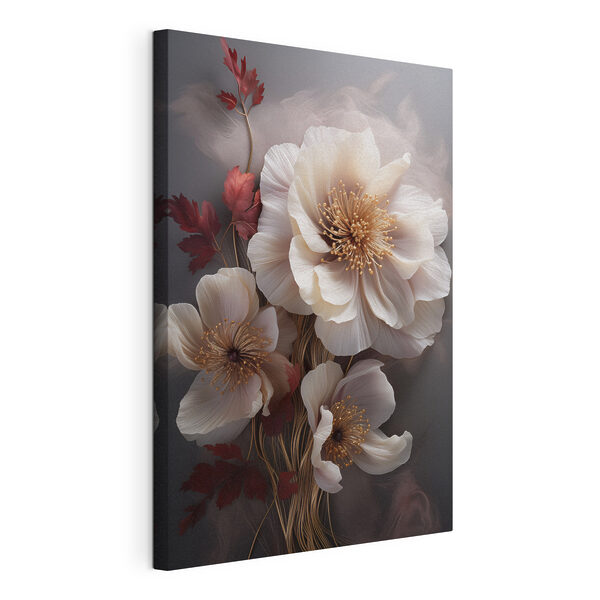 Cuadros - Elegantes motivos florales en tonos suaves (SKU: s47434) Cuadros Cuadros - Elegantes motivos florales en tonos suaves (SKU: s47434)