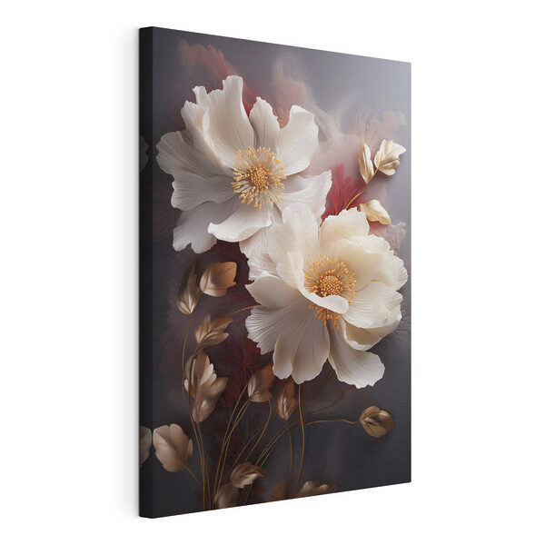 Cuadros Elegantes flores en tonos suaves (SKU: s47435) Cuadros Cuadros Elegantes flores en tonos suaves (SKU: s47435)
