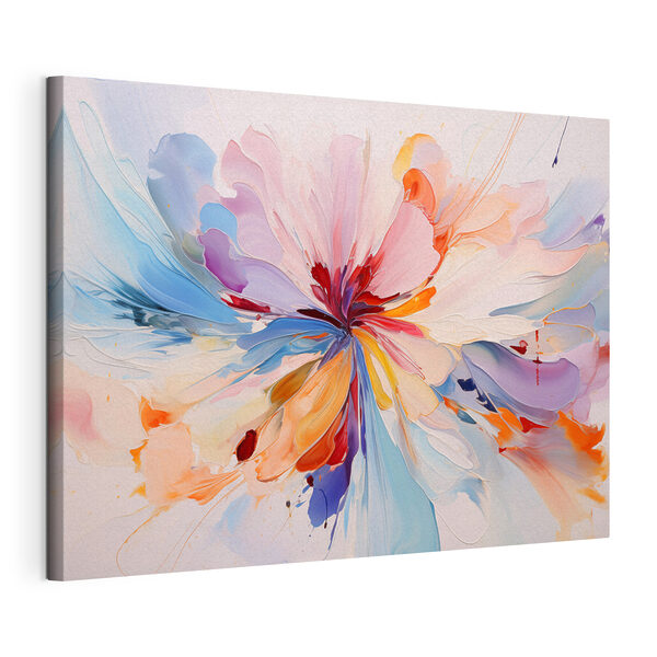Cuadros Flor colorida con remolinos (SKU: s47403) Cuadros Cuadros Flor colorida con remolinos (SKU: s47403)