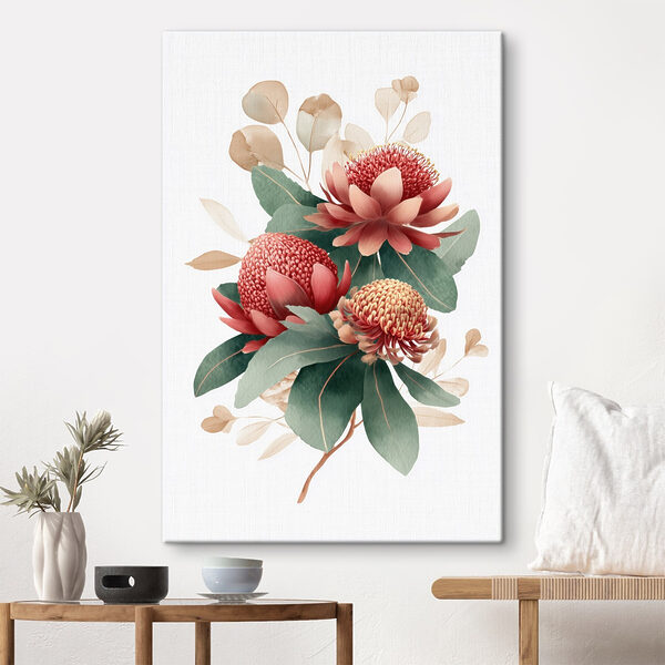 Cuadros Flores de colores vivos sobre un fondo claro (SKU: s46955) Cuadros Cuadros Flores de colores vivos sobre un fondo claro (SKU: s46955)