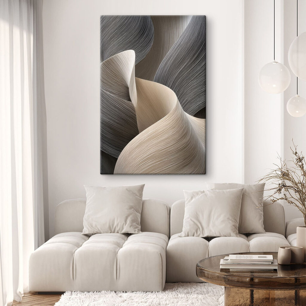 Flowing lines in subtle hues Flowing lines in subtle hues