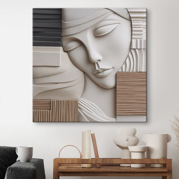 Cuadros Escultura del rostro de una mujer (SKU: s47709) Cuadros Cuadros Escultura del rostro de una mujer (SKU: s47709)